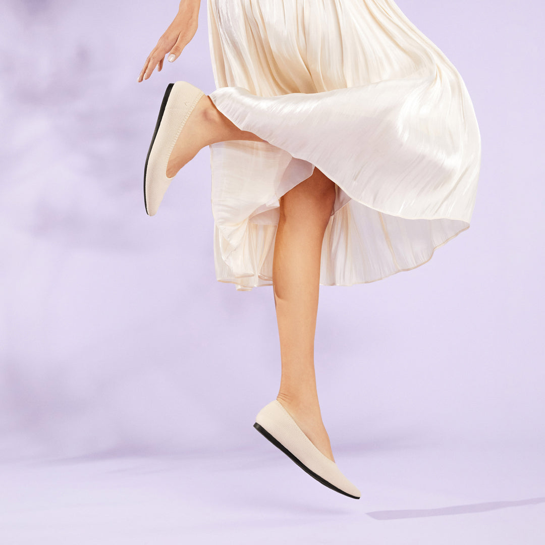 Aria 5° Pointed-Toe Ballet Flats